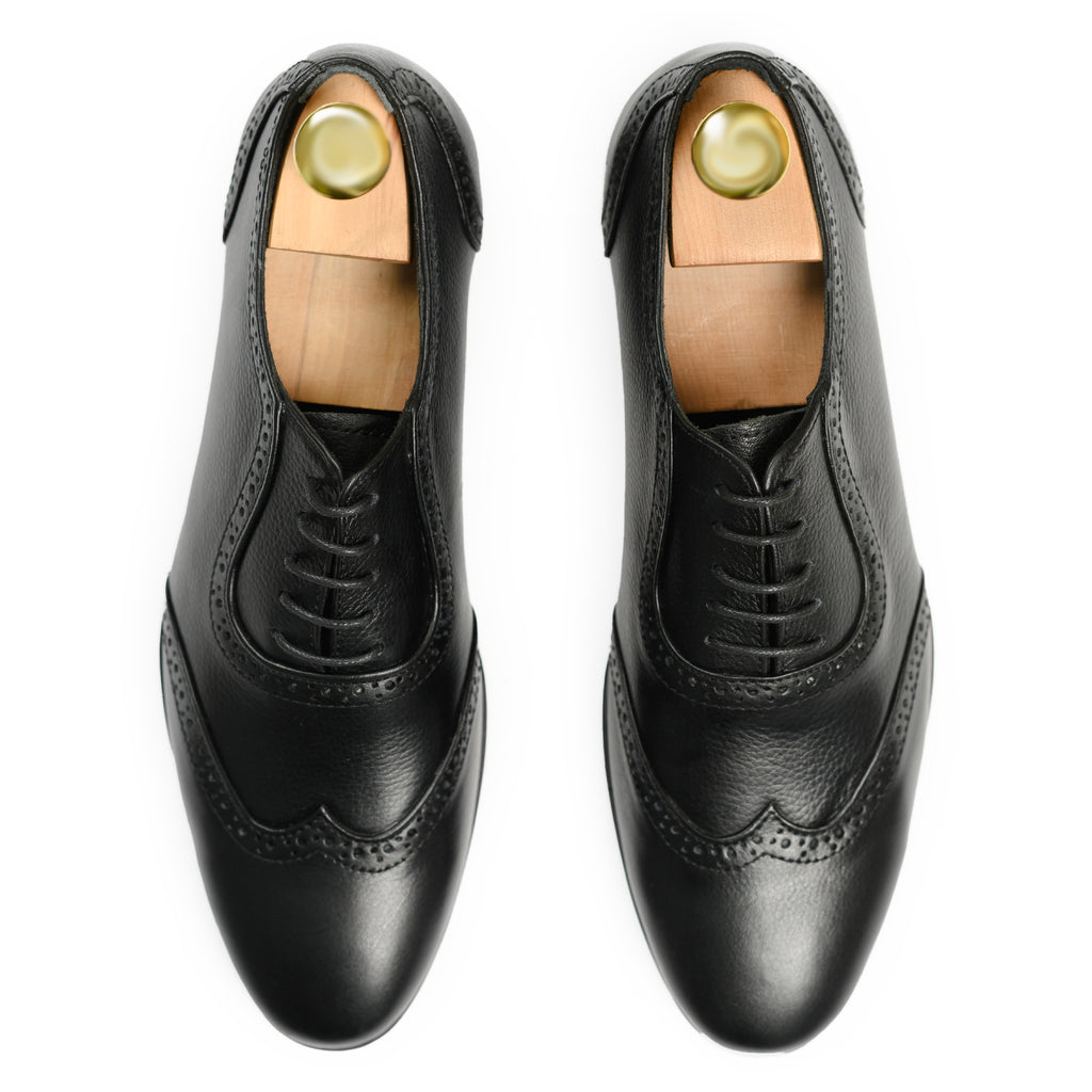 Black Brogue Oxford Dress Shose