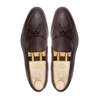 Musselini - Men's Dark Brown Pebble Grain Leather Loafer
