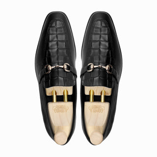 Dukhan - Men's Black Calf Leather Loafer